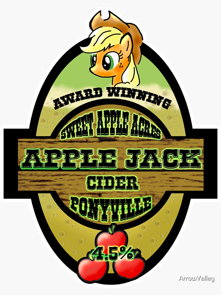"Apple Jack Cider" Sticker for Sale by ArrowValley Redbubble