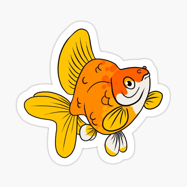 Goldfish de lujo - Ryukin Pegatina