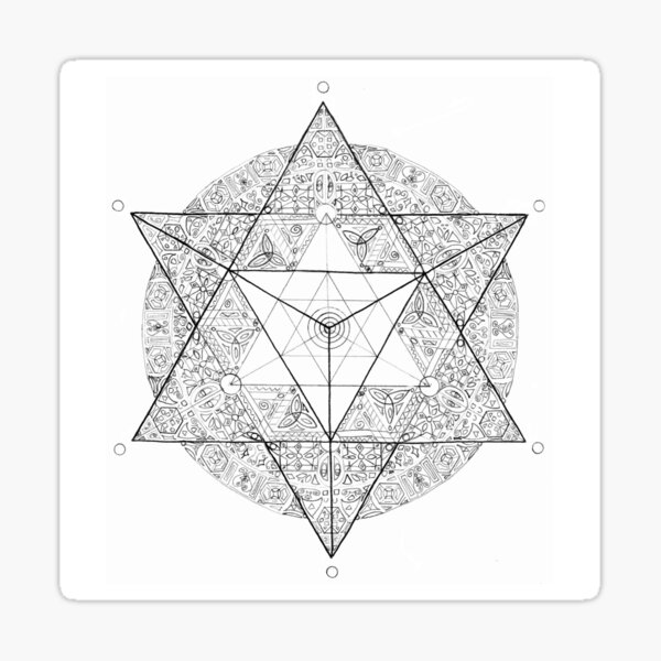 Tetrahedron "the old empire" Sticker