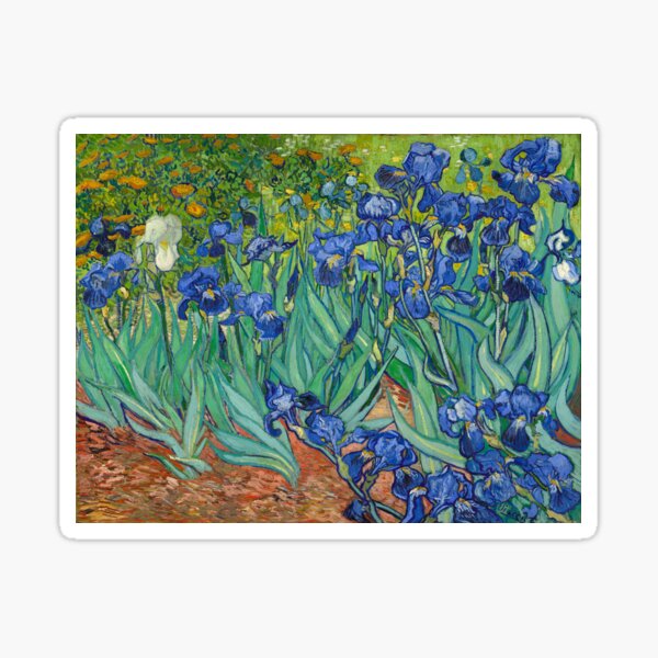 Vista previa del artículo con la obra «Vincent van Gogh irisis», diseñado y vendido por Acosmist.
