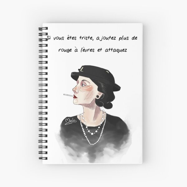 Coco Chanel Spiral Notebooks for Sale