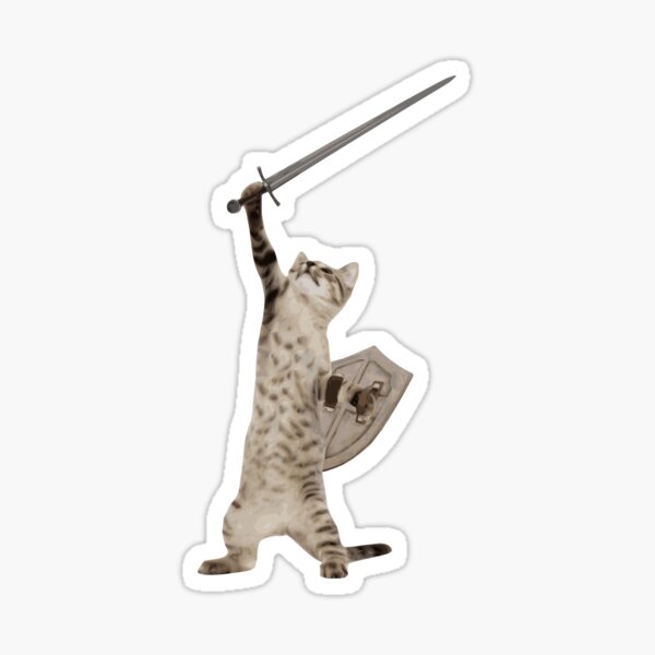 Artikel-Vorschau von Heroic Warrior Knight Cat, designt und verkauft von TheShirtYurt.