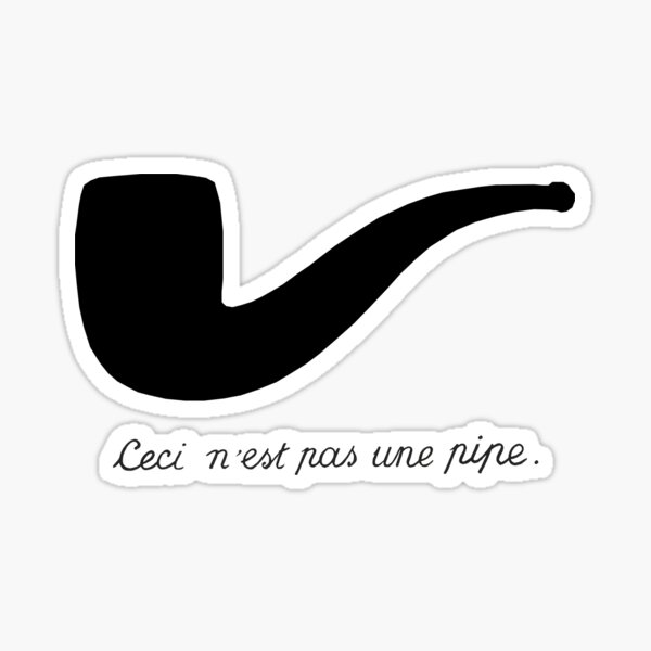 La trahison des images (The Treachery of Images) Sticker
