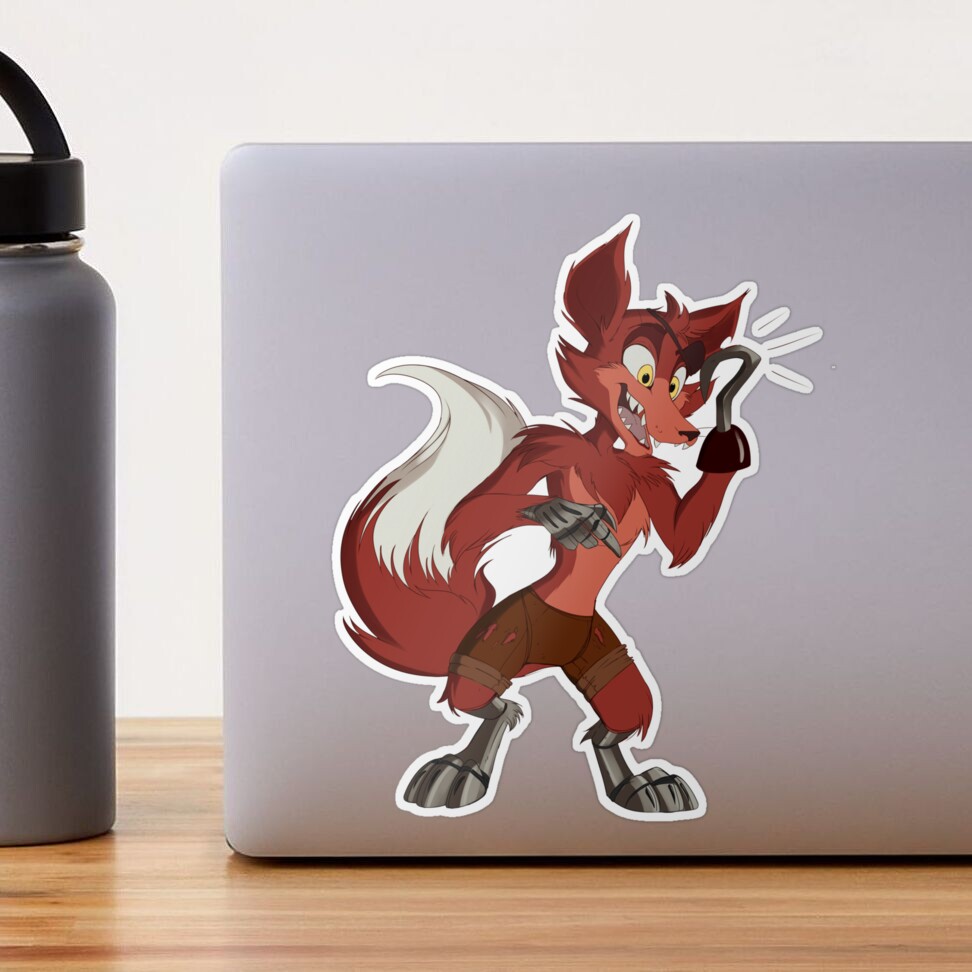 Foxy The Pirate Fox (FNaF Movie) Sticker for Sale by chickoless