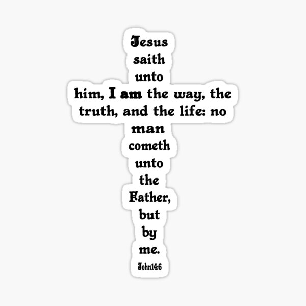 Item preview, JOHN 14:6 cross designed and sold by Calgacus.