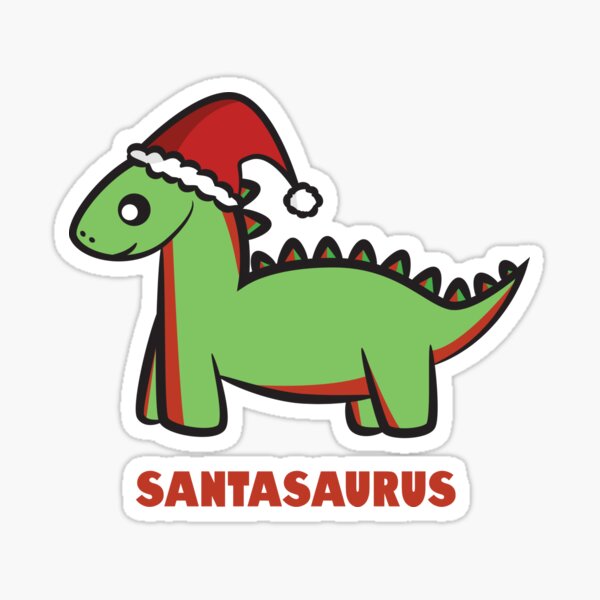 Santasaurus  Sticker