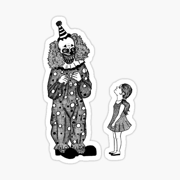 Mr. Teeth, The Smiling Clown Sticker