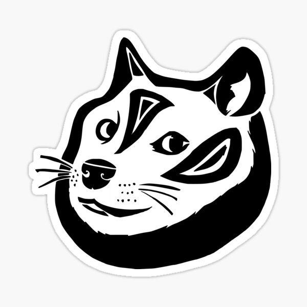 Tribalish Doge Sticker