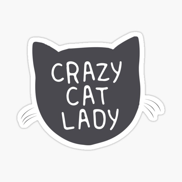 Max 79% OFF 50 Pcs Crazy Cat Lady Kitty Stickers for Girlfriend Girls ...