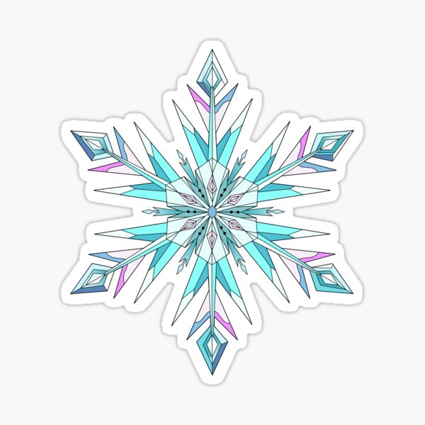 C122 Mini Snowflakes – Violette Stickers