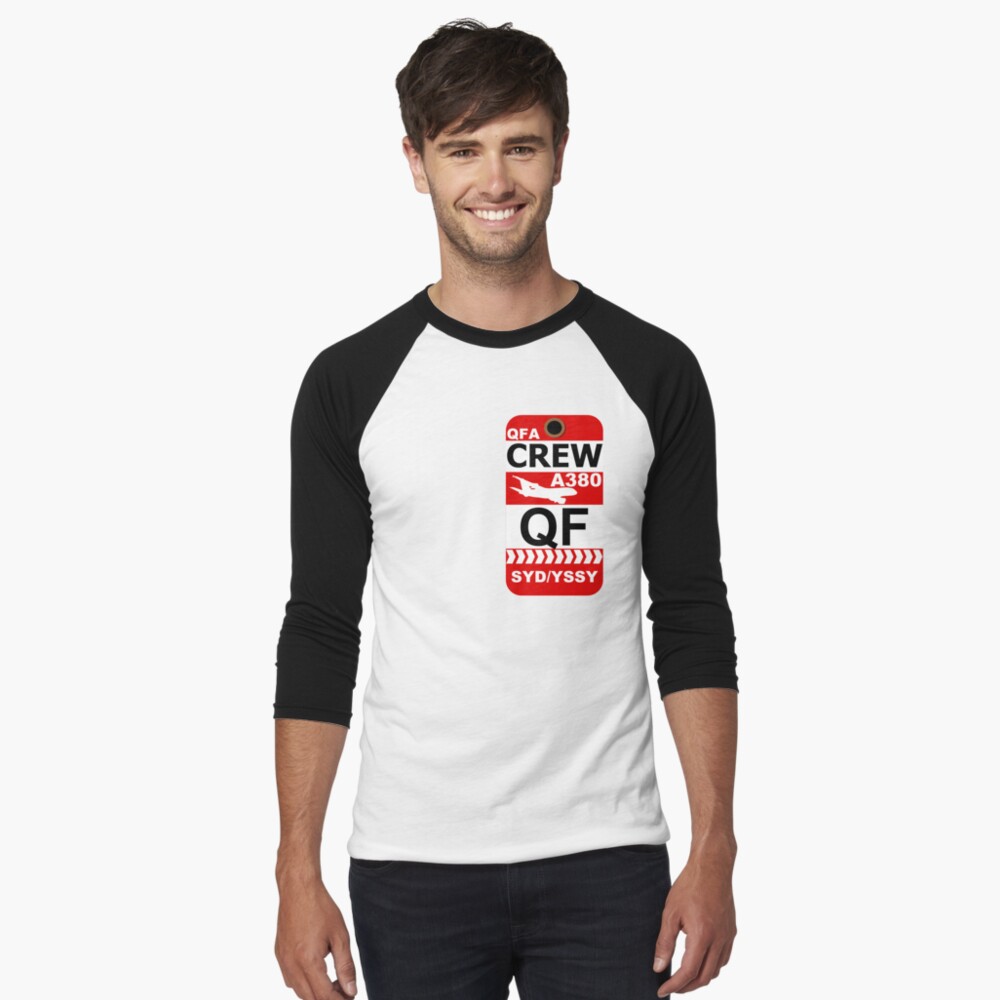 Item preview, Baseball ¾ Sleeve T-Shirt designed and sold by AvGeekCentral.