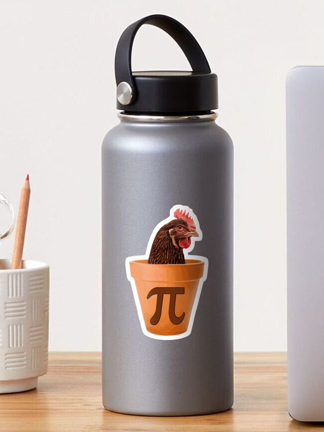 Thumbnail 1 of 3, Sticker, Chicken Pot Pi  designed and sold by TheShirtYurt.
