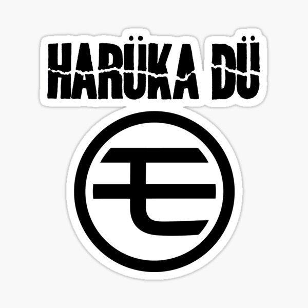 Harüka Dü - Mo Logo - Black Sticker