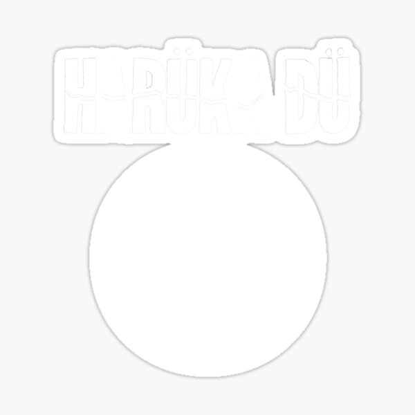 Harüka Dü - Mo Logo - White Sticker