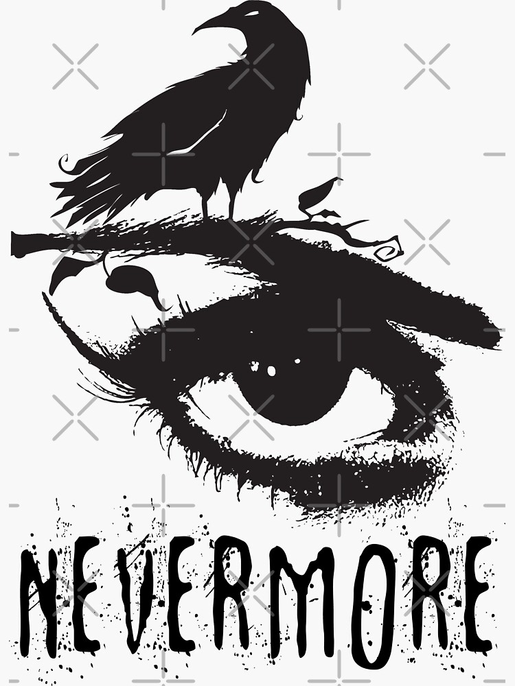 "Nevermore Edgar Allan Poe Inspired Design The Raven Nevermore