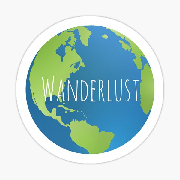 Wanderlust Globe Sticker