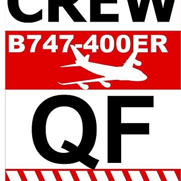 Artwork thumbnail, QF Boeing 747-400ER Crew Sydney by AvGeekCentral