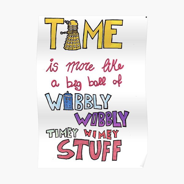 Poster Doctor Who Quotes Redbubble