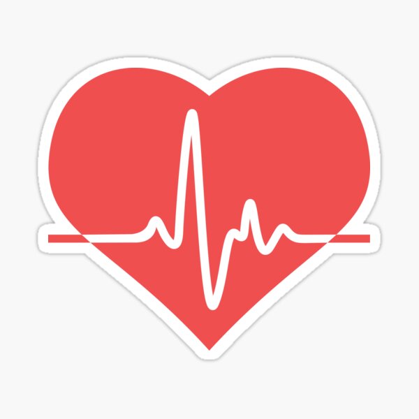docteur hôpital. 2 STICKERS Moniteur de la vie la ligne de coeur médicale