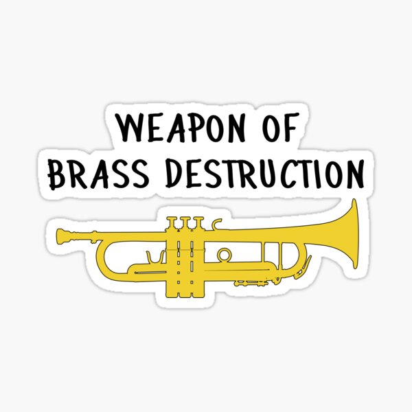 Funny Trumpet Stickers for Sale | Redbubble