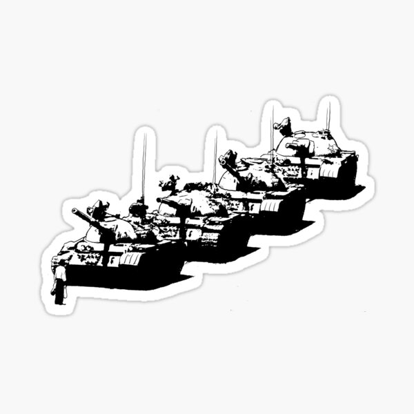 Tank Man Sticker