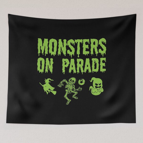 Item preview, Halloween Shirt Monsters On Parade Green Gift Tee designed and sold by haselshirt.