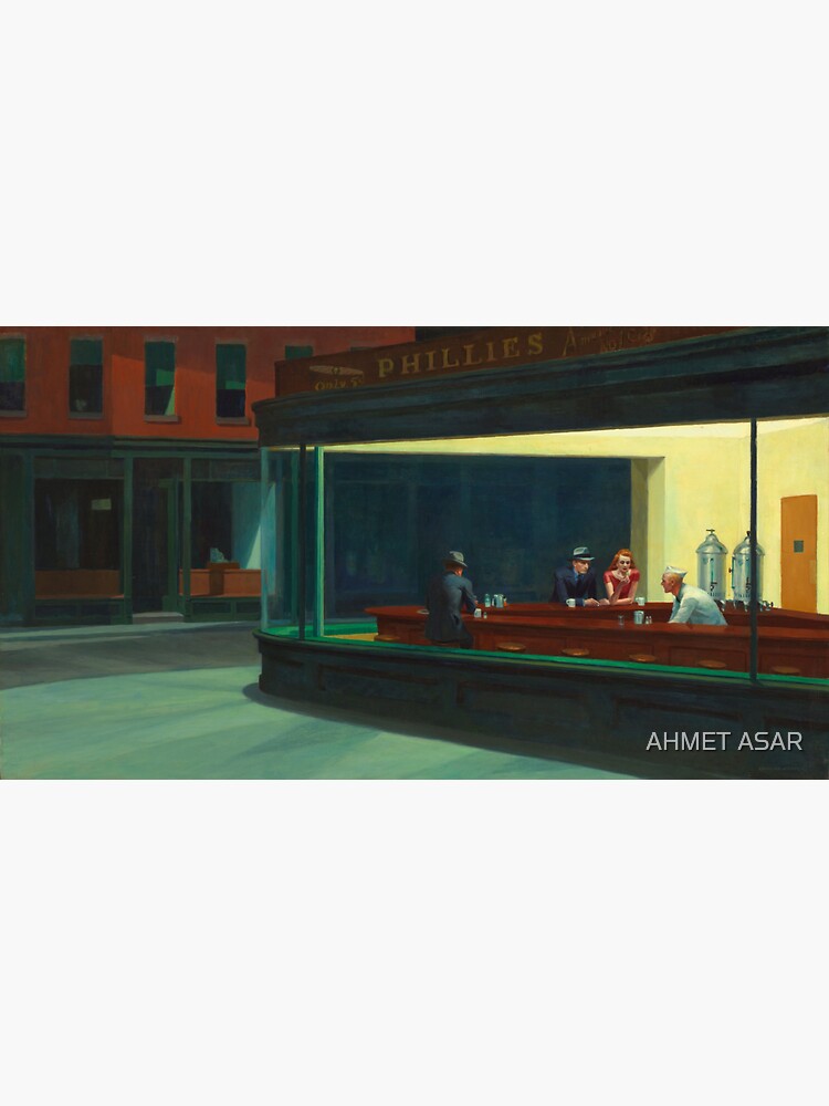 Nighthawks by Edward Hopper 1942 by motionage
