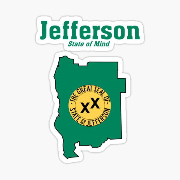 The State of Jefferson (Jefferson State of Mind) Sticker