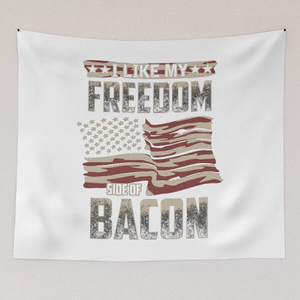 Item preview, American Flag Gift Bacon Lover Freedom Banner Men Women Mid designed and sold by GabiBlaze.