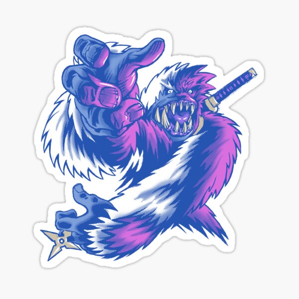Just the Ninja Yeti Sticker