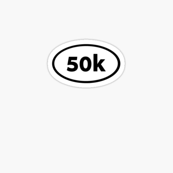 50K Oval Sticker
