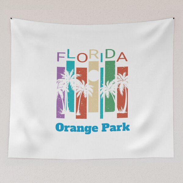Item preview, Retro Orange Park Florida Palm Tree Souvenir Shirt designed and sold by Theodore Cory.