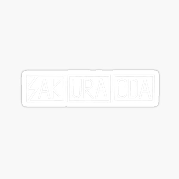 Subhuman Sakura - White Sticker