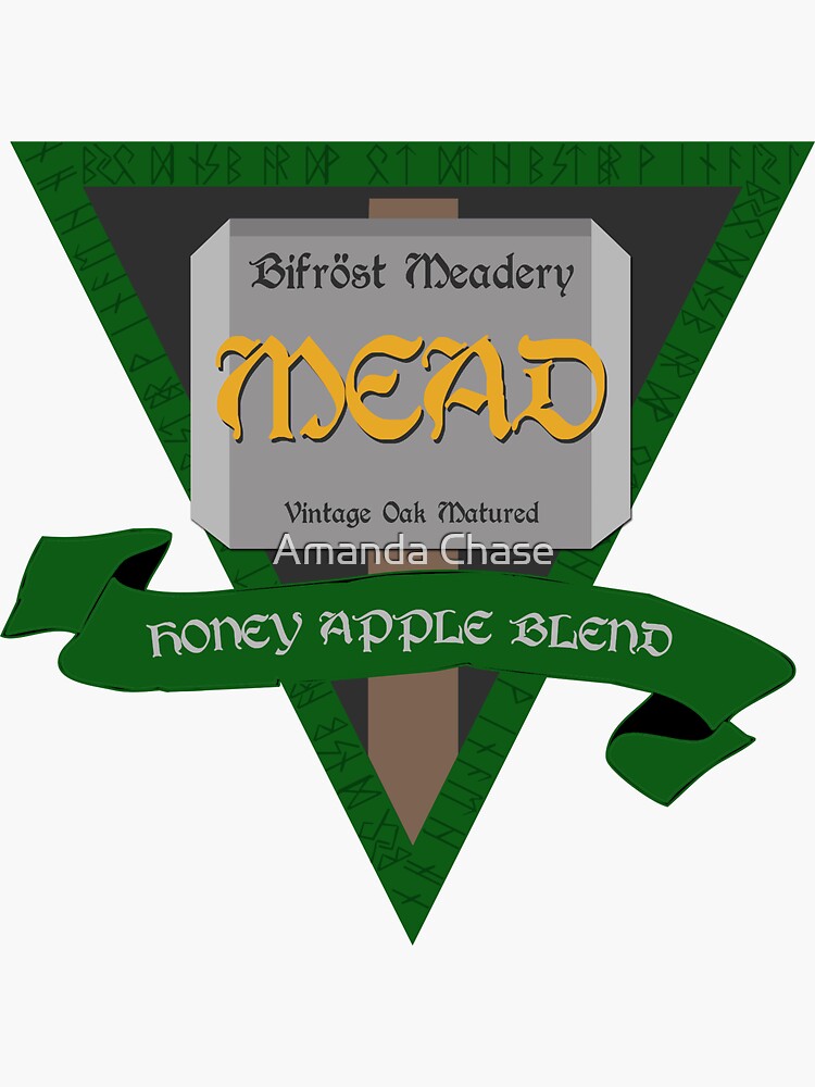 "By Odin's Beard... the Best Mead in the Nine Realms." Sticker by
