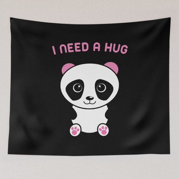 Item preview, Cute Kawaii Panda design Design Gift - I Need a Hug designed and sold by D-C-Designs.