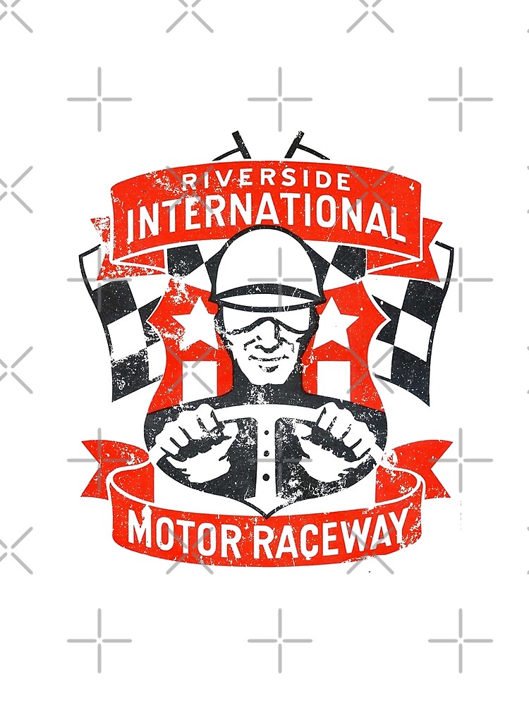 Thumbnail 3 of 3, Scarf, Riverside California Raceway designed and sold by Retrorockit.