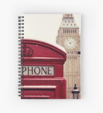 A very London telephone box Spiral Notebook