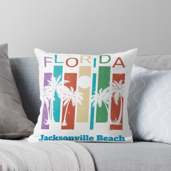 Item preview, Retro Jacksonville Beach Florida Palm Tree Souvenir Shirt designed and sold by Theodore Cory.
