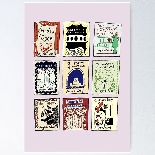Item preview, Virginia Woolf Book Covers designed and sold by rapunzette.