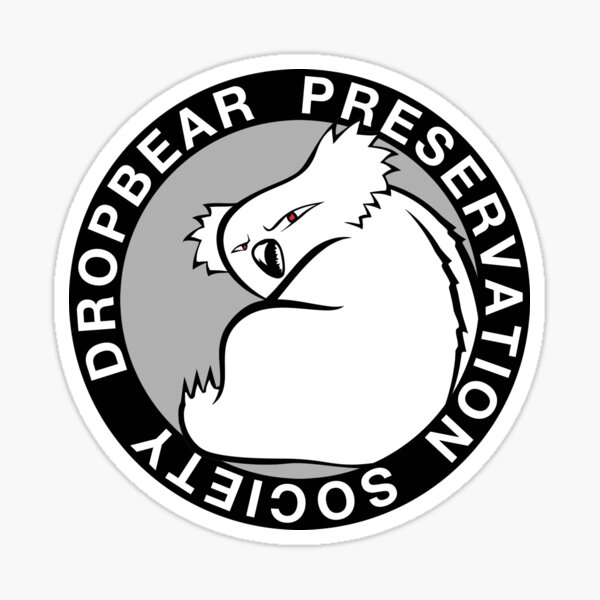 Dropbear Preservation Society Sticker