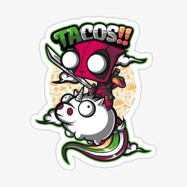tacos et licornes Sticker