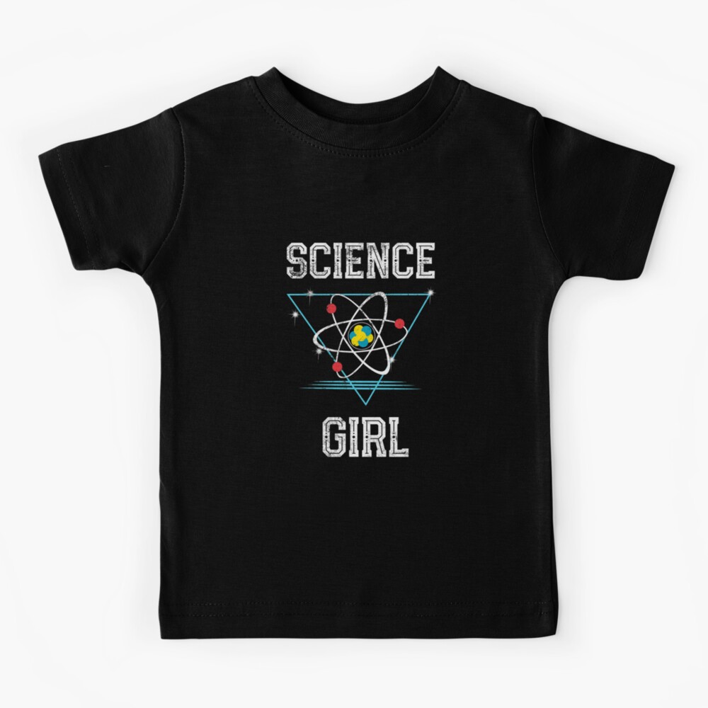 "Science girl t shirt distressed vintage for scientist girl" Kids TShirt for Sale by