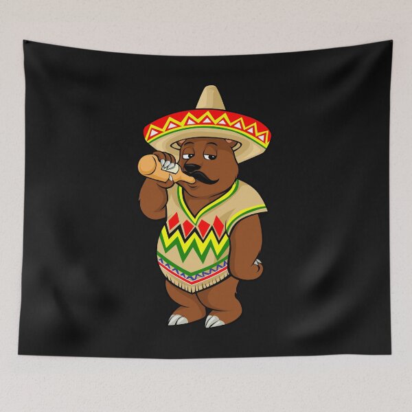 Item preview, Drinking California Bear - Cinco De Mayo designed and sold by Bendthetrend.