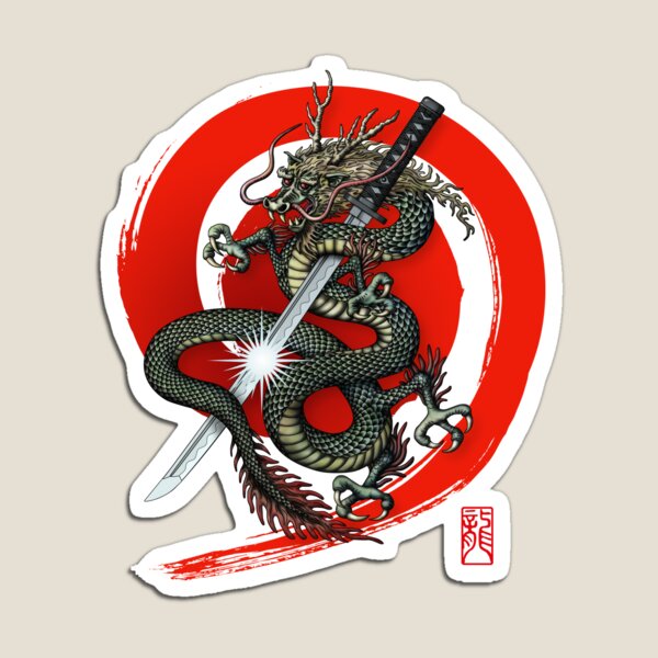 Dragon Katana4 Magnet
