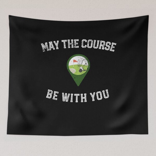 Item preview, Funny Golf t shirt May the Course be with you distressed designed and sold by farhanhafeez.