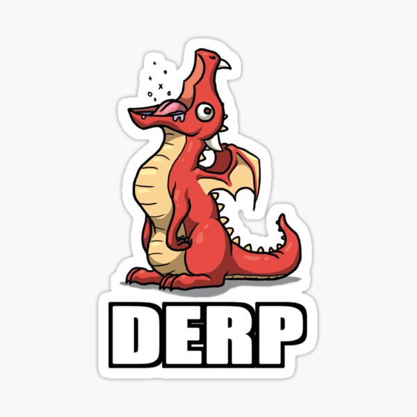 Derpy Dragon Sticker