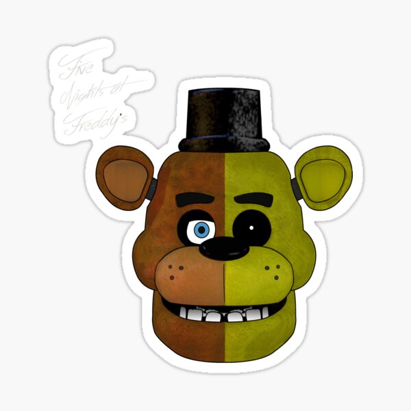 Golden Freddy Stickers Redbubble - golden freddy roblox decal