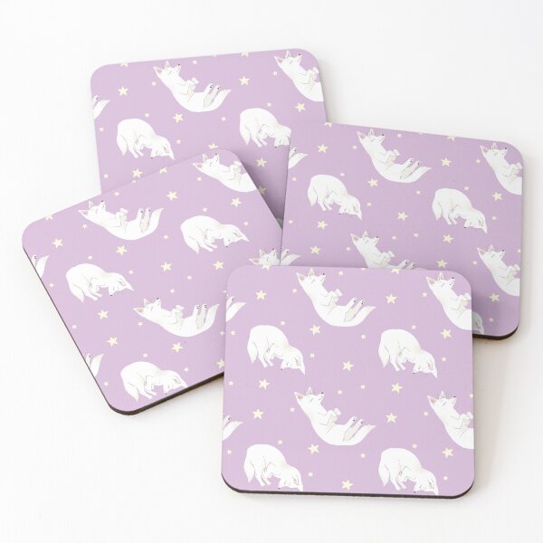 Item preview, Sleepy Dogs Pattern in Lilac designed and sold by Larissa Melnik.