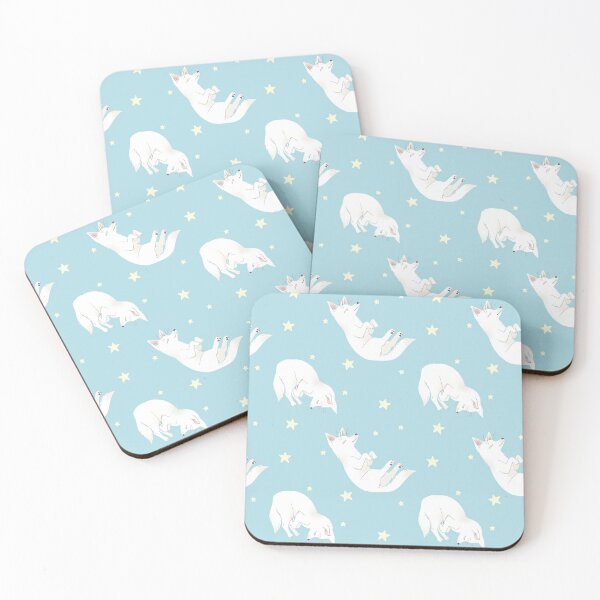 Item preview, Sleepy Dogs Pattern in Baby Blue designed and sold by Larissa Melnik.