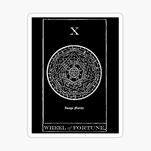 Wheel of Fortune Tarot X Sticker Sticker